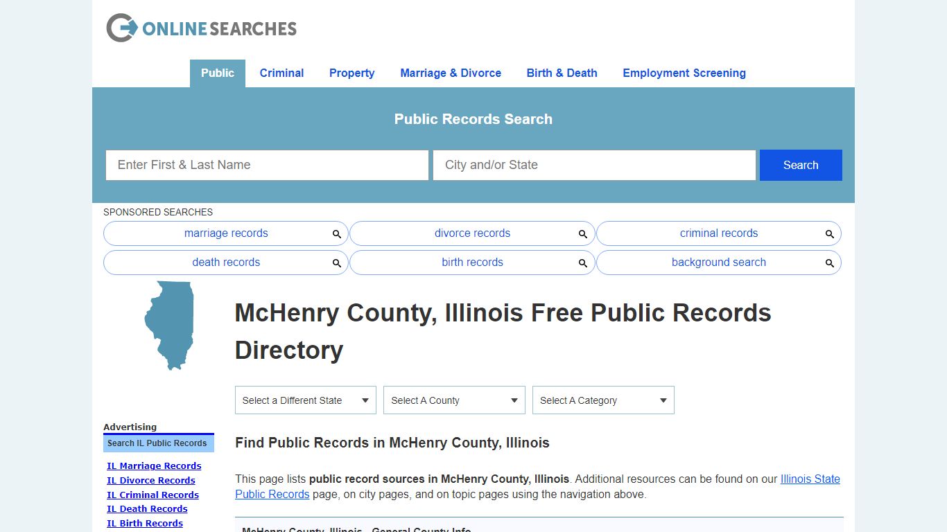 McHenry County, Illinois Public Records Directory